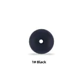 Cuenta de silicona negro mate de 15mm para chupeteros y mordedores de silicona - Negro