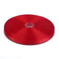 DIY red satin ribbon roll for baby pacifier chains and handmade crafts, shiny texture - Red