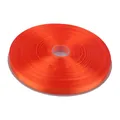 Vibrant orange satin ribbon roll for DIY baby pacifier clips and craft accessories - Orange