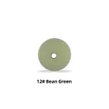 Cuentas de silicona verde frijol 12#, cuenta ábaco de 15mm para joyas DIY - Verde Judía