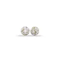 Cuentas de silicona blancas de 12mm y 15mm con estampado de leopardo dorado para DIY - Oro Blanco Leopardo / 12mm