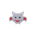 Cuenta de silicona de murciélago de dibujos animados para chupetes personalizados - Gris claro