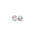 Cuentas de silicona blanca de 15mm con salpicaduras de colores para bricolaje - Salpicaduras de Colores / 12mm