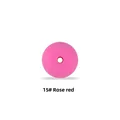 Cuenta de silicona de 15mm rojo rosa para chupeteros DIY y accesorios de dentición - Rosa Roja