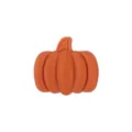 Orange pumpkin silicone bead for DIY baby pacifier clips and autumn shoe charms - Dark Orange Christmas Pumpkin
