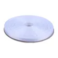 Rouleau de ruban de satin blanc pour attaches-tétines et projets de bricolage DIY - Blanc