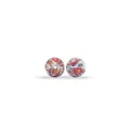 Cuenta de silicona blanca de 15mm con estampado colorido de Papá Noel para joyería DIY - Papá Noel / 12mm