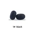 Black 15mm silicone abacus beads in 1# black finish for DIY baby pacifier clips - 1# Black
