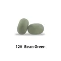 Silikon Abakus Perle 15mm in Bohnengrün 12 für DIY Schnullerketten und Halsketten - 12# Bohnengrün