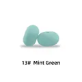 Zwei 15mm minzgrüne Silikon-Abakusperlen für DIY-Beißketten und Schnullerclip-Zubehör - 13# Minzgrün