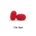 15mm rote Silikonperlen für DIY Baby Beißringkette Zubehör, Farbe 17#, sicher und weich - 17# Rot