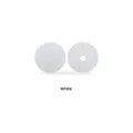 DIY 12mm and 15mm white speckled food grade silicone beads for pacifier clips and jewelry - 12mm / White
