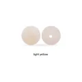 DIY food grade 12mm 15mm silicone beads with gold glitter in light yellow finish - 12mm / Light Yellow
