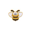 Cartoon bee silicone bead accessory for DIY baby pacifier clips and teething bracelets - Turmeric