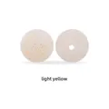 Perle en silicone jaune clair de 12 mm avec paillettes dorées pour bijoux DIY - 15mm / Jaune Clair