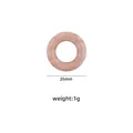 Anello da dentizione in legno di faggio naturale 25mm peso 1g per neonati DIY - 25mm