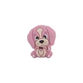 Pendentif dentition chiot en silicone rose pour attache-tétine DIY pour bébé - Rose Poudré