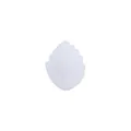 White silicone leaf-shaped bead for DIY baby pacifier clips and teething bracelets - Leaf Style / White