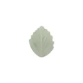 Pale green silicone leaf bead accessory for baby DIY pacifier clip teething bracelet - Leaf Style / Bean Green