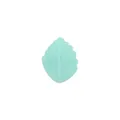 Mint green silicone leaf bead for DIY baby pacifier clips and teething jewelry - Leaf Style / Mint Green