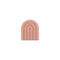 Accessoire arc-en-ciel en silicone pour attache-tétine bébé en rose poudré doux - Rose Bonbon