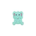 Mint green silicone elephant bead for DIY baby teether pacifier clips and jewelry - Mint Green