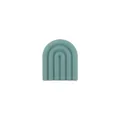 Perle de dentition arc-en-ciel en silicone bleu pour accessoires d'attache-tétine - Verdoyant