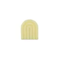 Accessoire anneau de dentition bébé arc-en-ciel jaune pâle en silicone souple - Jaune Clair