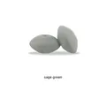 Lentil shaped sage green silicone abacus beads for DIY baby pacifier clips - Sage Green