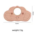 Baby Beißring aus Buchenholz in Wolkenform mit Elefantenmotiv für Kleinkinder - Koala