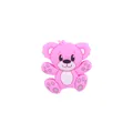 Rosa Silikonperle im Bären-Design für Baby-Schnullerketten und DIY-Spielzeug - Lila