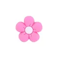 Pink cartoon silicone flower pendant accessory for baby pacifier clips and DIY toys - Rose Red