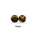 Cuentas de silicona de grado alimentario de 15mm con girasoles amarillos en negro - Girasol