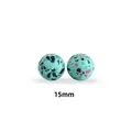 15mm mintgroene terrazzo siliconen kraal voor DIY-speenkettingen van voedselkwaliteit - Groen