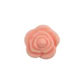 Pink silicone rose bead accessory for DIY infant teething pacifier clip and jewelry - Rose Pink