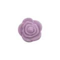 Lavender purple silicone rose teether flower accessory for DIY baby pacifier clips - Purple