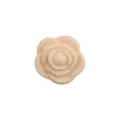Peach pink silicone rose bead for DIY teething pacifier chains and baby accessories - Nude
