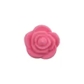 Pink rose silicone teething bead for DIY baby pacifier clips and chewing accessories - Watermelon red