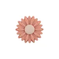 DIY 22mm Silikon Gänseblümchen Perle in Altrosa für Schnullerketten und Armbänder - Rosarot