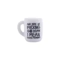 White silicone cup accessory with humorous black text print for baby DIY crafts - Humorous Morning Style (3#)