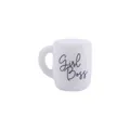 Witte siliconen mini beker met Girl Boss tekst voor baby DIY accessoires - Girl Boss Stijl (8#)