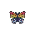 Colorful butterfly shaped silicone teething pendant accessory for baby pacifier clips - Colorful