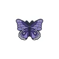 Purple cartoon butterfly charm accessory for baby pacifier clips or shoe decoration - Purple