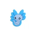 Blue axolotl cartoon PVC charm for DIY shoe decoration and pacifier clip accessories - Blue Axolotl
