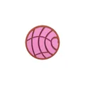 Pink concha bread silicone bead for DIY pacifier chains and accessory bracelets - Pink Bread