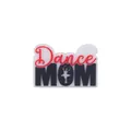Dance MOM charm for shoes with ballerina silhouette and heart, red and black PVC accessory - Dance (Dance MOM)