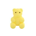 Perlina a forma di orso in silicone giallo per catenelle per succhietti e dentizione - Giallo Brillante