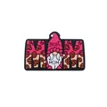 Perla in silicone MOM gnomo leopardato rosa per catenelle portaciuccio - Gnomo Best Mom