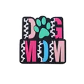 Charm per scarpe DOG MOM colorato con impronta di zampa per decorazione zoccoli - Cane Mamma Verde