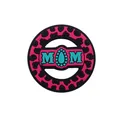 Perla in silicone MOM con stampa leopardata rosa per catenelle portaciuccio e accessori fai-da-te - Mom Leopardato Rosa